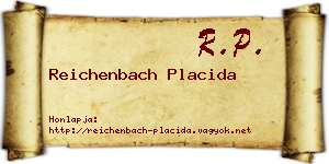 Reichenbach Placida névjegykártya